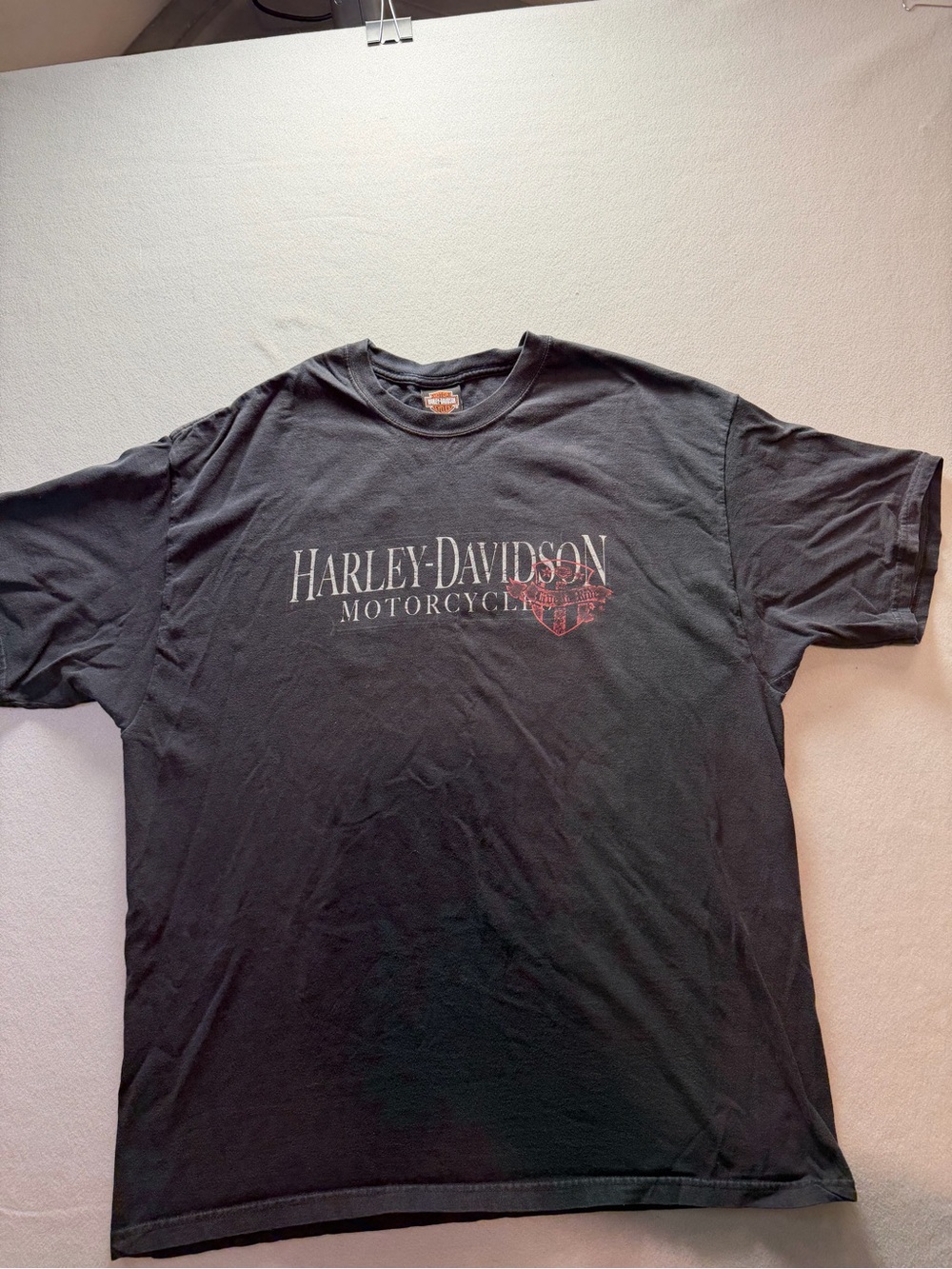 Harley Davidson Nassau County Bellmore NY T Shirt 2XL USA Made Hanes Beefy-T